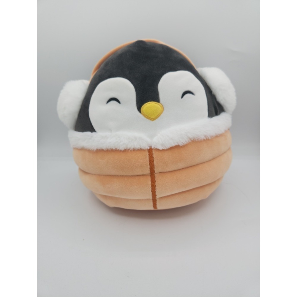 Squishmallow Winter Squad 12" Luna the Penguin Yellow‎ Jacket Plush Doll Toy